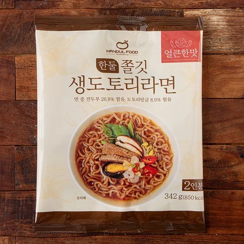 국산도토리로 만든 쫄깃 라면 (얼큰한맛)
