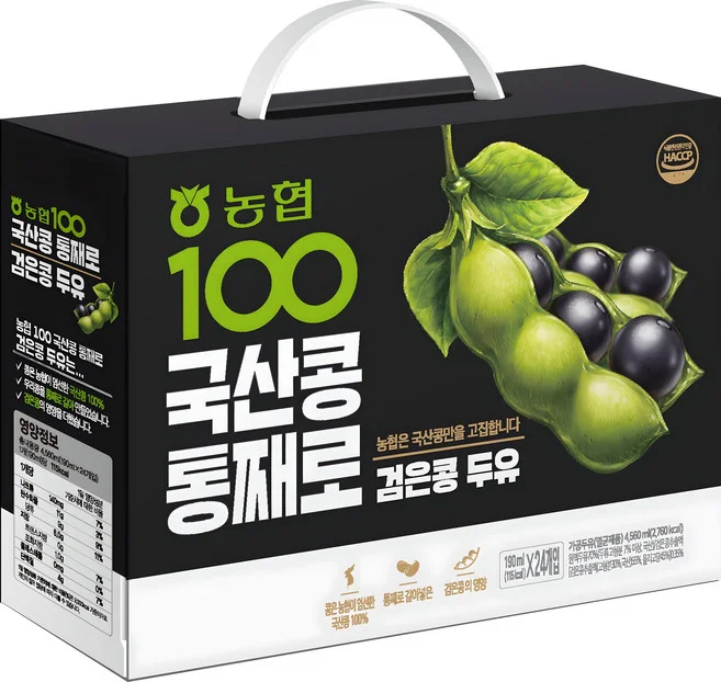 농협 100 국산콩 통째로 검은콩 두유