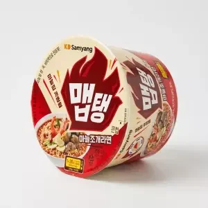 맵탱 큰컵 마늘조개라면