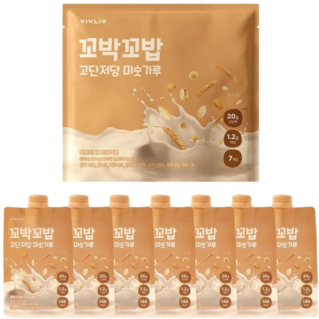 꼬박꼬밥 고단저당 미숫가루