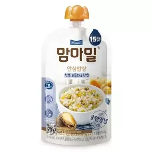 맘마밀 안심밥상 전복 모듬채소진밥