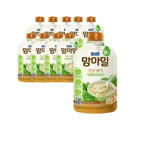 맘마밀 안심이유식 시금치와 연근소고기