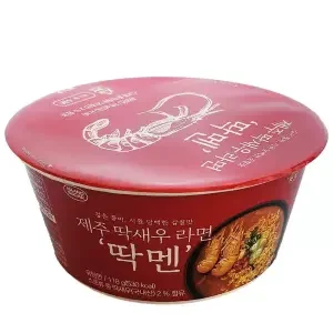 제주 딱새우 라면 컵 딱멘