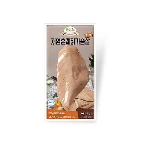 작심닭 훈제 닭가슴살 저염
