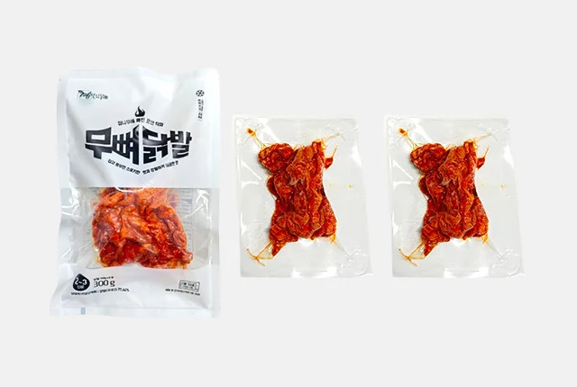 참나무에 빠진 훈연직화 무뼈닭발