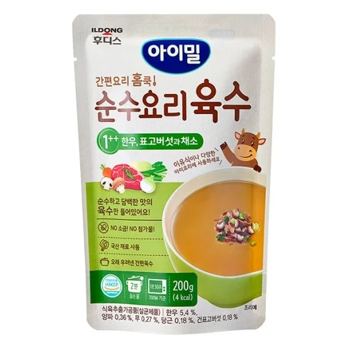 아이얌 홈쿡 순수요리 육수 (한우  표고버섯과 채소)